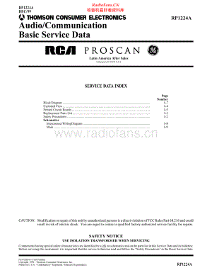 Thomson-RP1224A-pr-sm 维修电路原理图.pdf