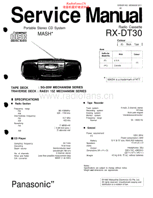 Panasonic-RXDT30-pr-sm 维修电路原理图.pdf
