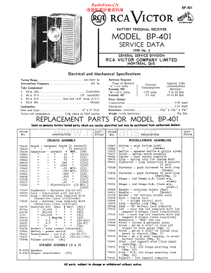 RCA-BP401-pr-sm 维修电路原理图.pdf