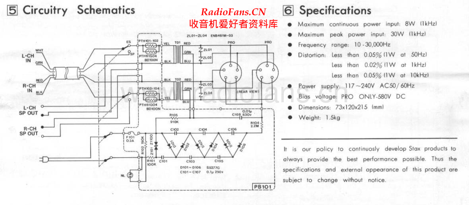 Stax-SRD7PRO-pwr-sch 维修电路原理图.pdf_第1页