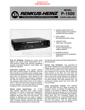 RenkusHeinz-P1500-pwr-sch 维修电路原理图.pdf