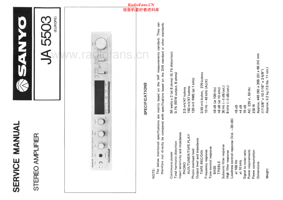 Sanyo-JA5503-int-sm 维修电路原理图.pdf_第1页
