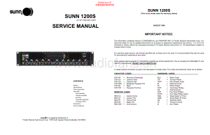 Sunn-1200S-pwr-sm 维修电路原理图.pdf