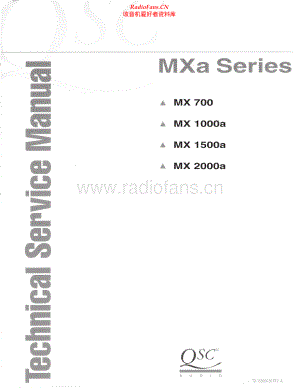 QSC-MXseries-pwr-sm 维修电路原理图.pdf