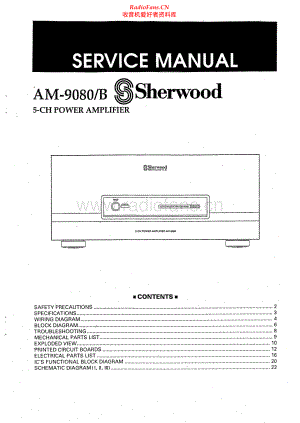 Sherwood-AM9080B-pwr-sm 维修电路原理图.pdf