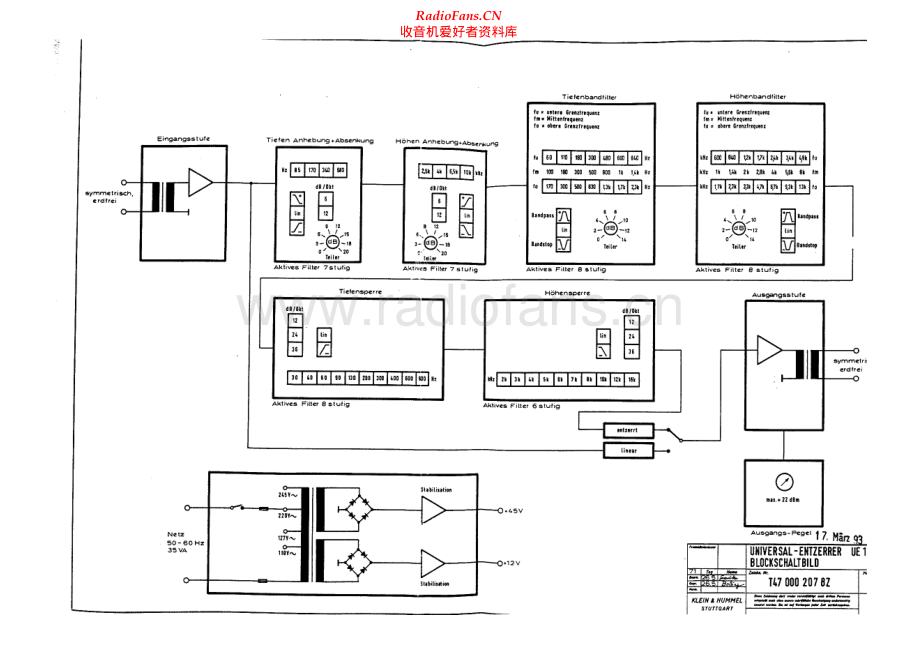 KleinHummel-UE1000-eq-sch 维修电路原理图.pdf_第1页