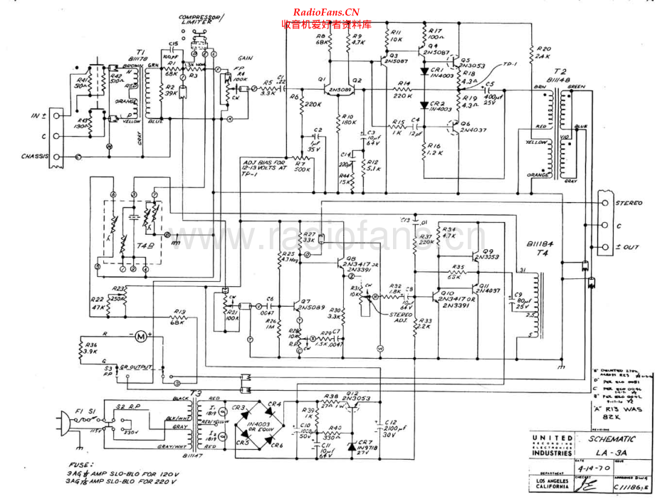 Urei-LA3A-lim-sch 维修电路原理图.pdf_第1页