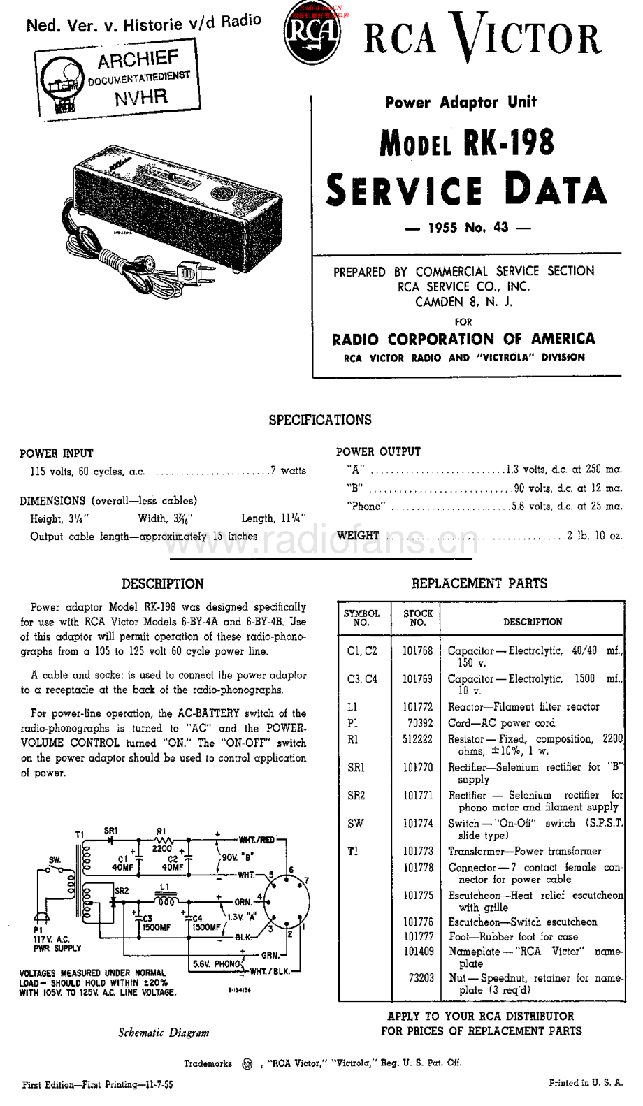 RCA-6BY4B-pau-sm 维修电路原理图.pdf_第1页