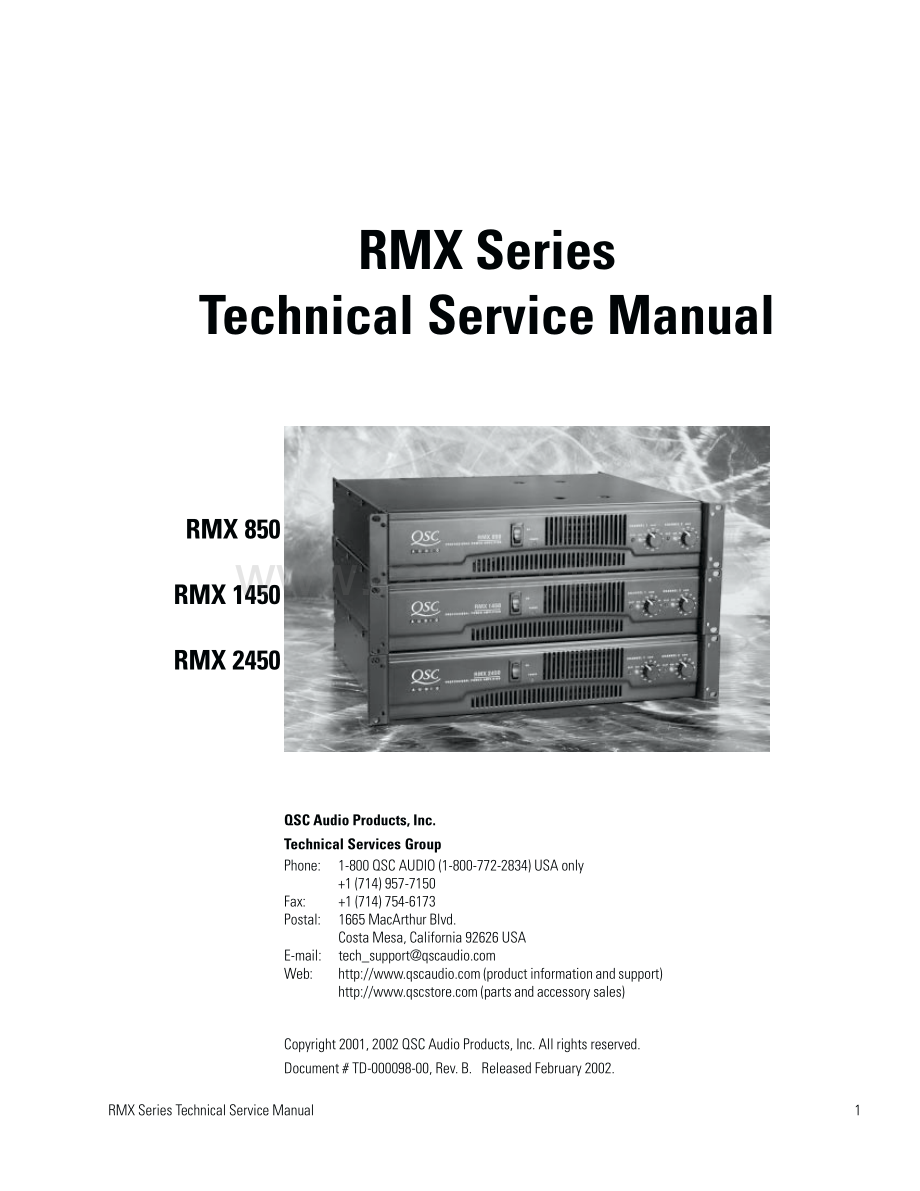 QSC-RMXseries-pwr-sm 维修电路原理图.pdf_第3页