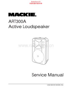 Mackie-ART300A-as-sm 维修电路原理图.pdf