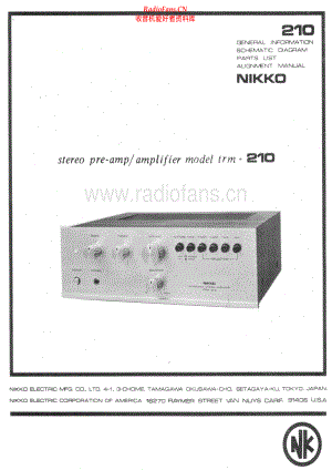 Nikko-TRM210-int-sm 维修电路原理图.pdf