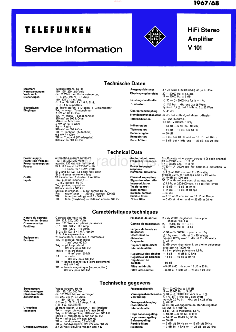 Telefunken-V101-int-sm 维修电路原理图.pdf_第1页