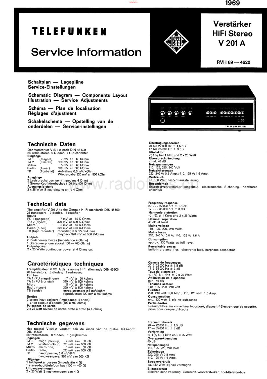 Telefunken-V201A-int-sm 维修电路原理图.pdf_第1页