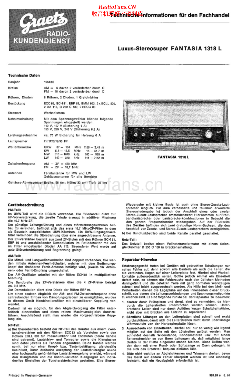 Graetz-Fantasia1318L-ra-si维修电路原理图.pdf_第1页