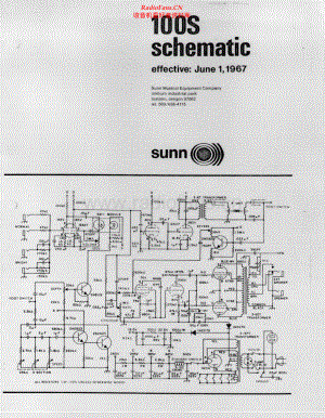 Sunn-100S-pwr-sch 维修电路原理图.pdf