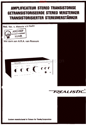 Realistic-SA102-int-sch1 维修电路原理图.pdf
