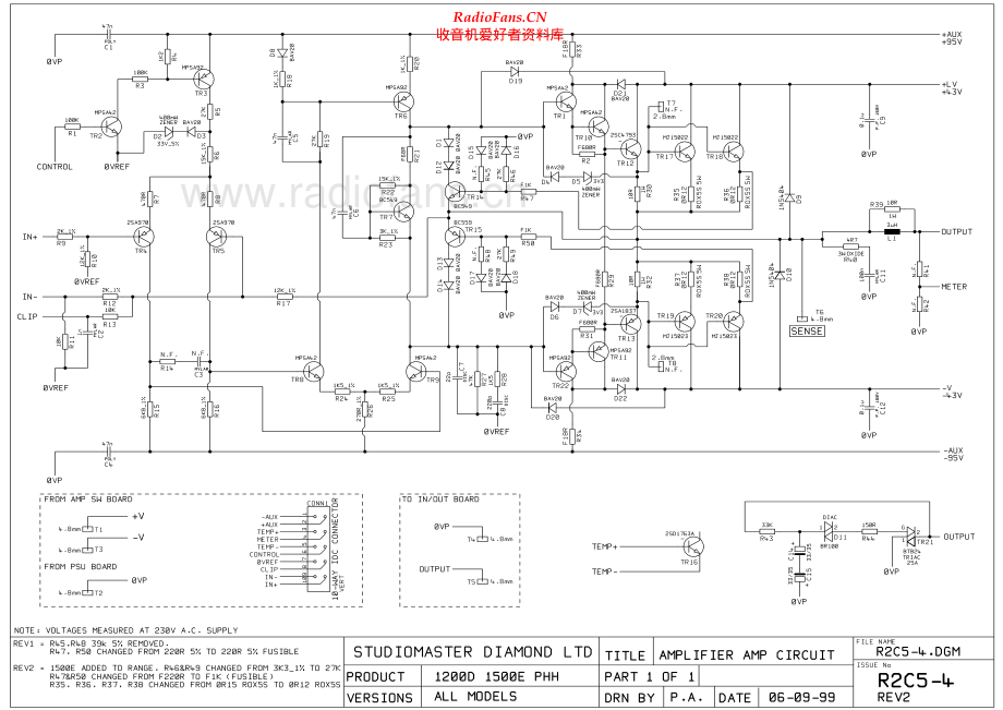 Studiomaster-600E-pwr-sch 维修电路原理图.pdf_第1页