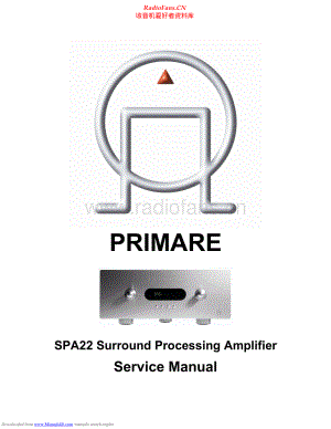 Primare-SPA22-spa-sm 维修电路原理图.pdf