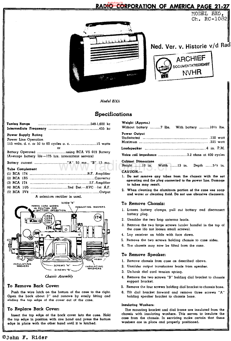 RCA-BX6-pr-sm 维修电路原理图.pdf_第1页
