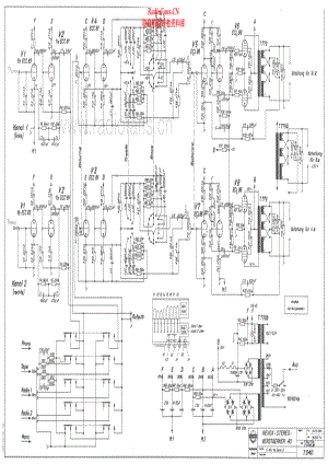 Revox-Model40_1964-int-sch 维修电路原理图.pdf