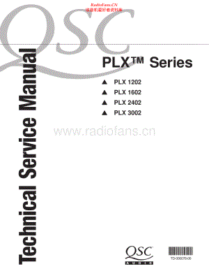 QSC-PLXseries-pwr-sm 维修电路原理图.pdf