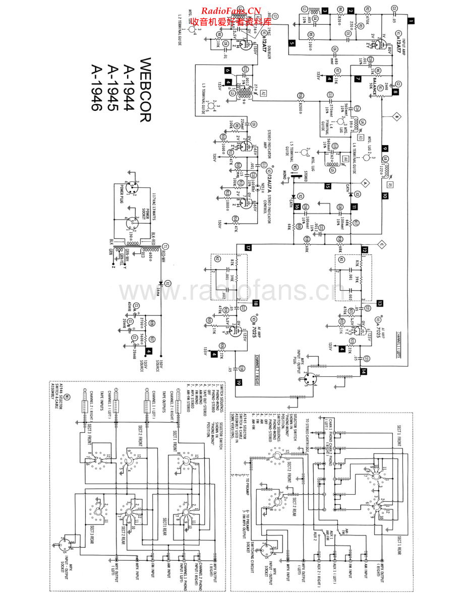 Webcor-A1946-mpx-sch 维修电路原理图.pdf_第1页