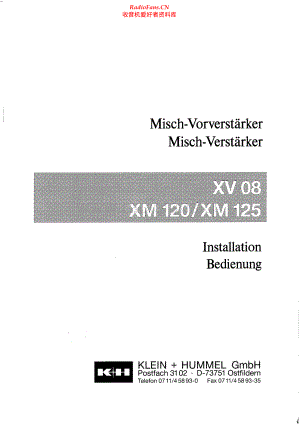 KleinHummel-XV08-pa-sm 维修电路原理图.pdf