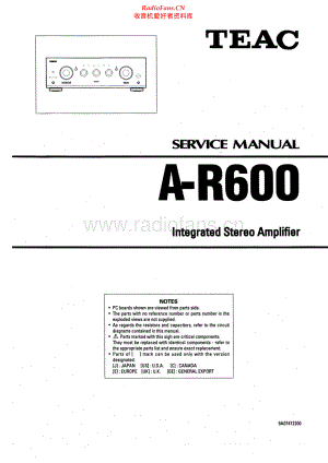Teac-AR600-int-sm 维修电路原理图.pdf