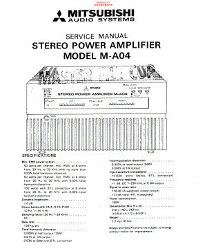 Mitsubishi-MA04-pwr-sm 维修电路原理图.pdf