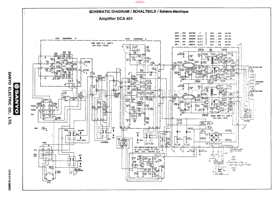 Sanyo-DCA401-int-sch 维修电路原理图.pdf_第1页