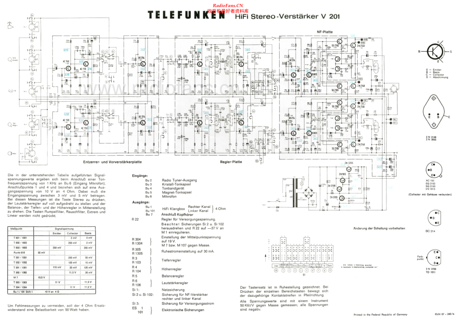 Telefunken-V201-int-sch 维修电路原理图.pdf_第1页