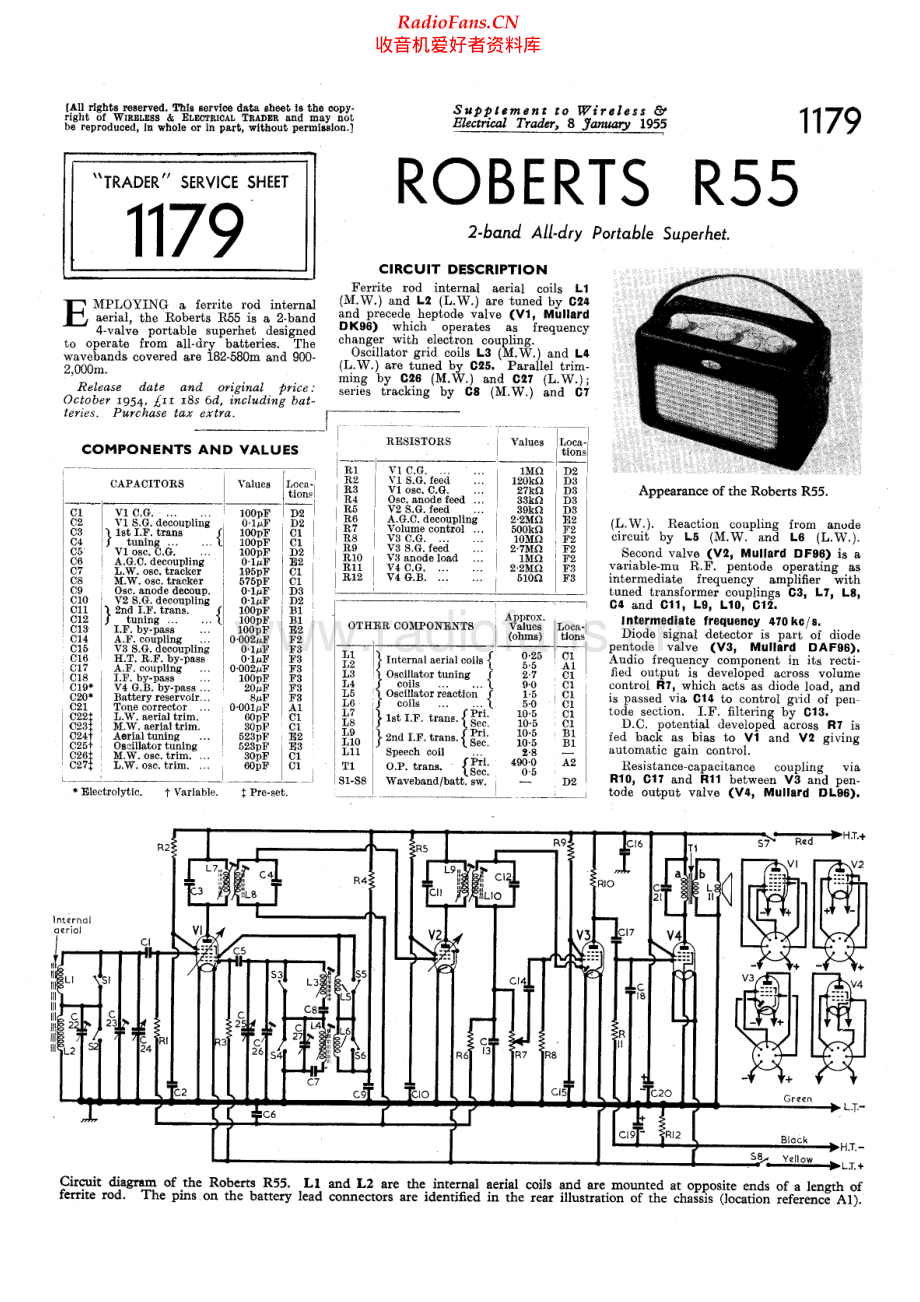 Roberts-R55-pr-sm 维修电路原理图.pdf_第1页