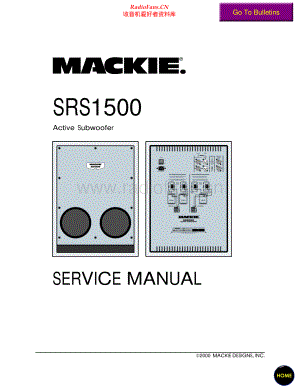 Mackie-SRS1500-sub-sm 维修电路原理图.pdf