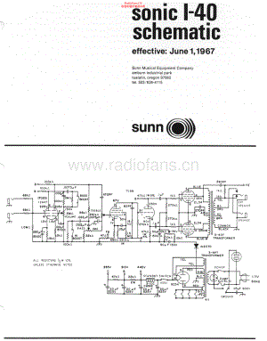 Sunn-SonicI40-pwr-sch2 维修电路原理图.pdf