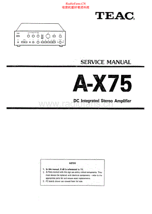 Teac-AX75-int-sm 维修电路原理图.pdf