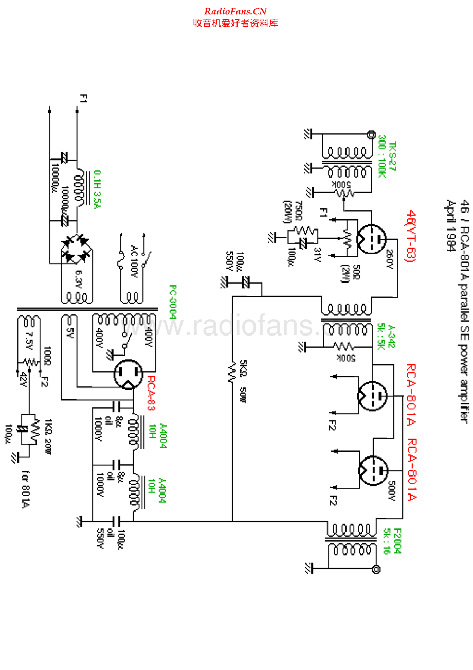 RCA-801A-pwr-sch 维修电路原理图.pdf_第1页