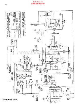 Grommes-260A-pwr-sch维修电路原理图.pdf