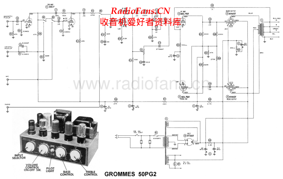 Grommes-50PG2-pwr-sch维修电路原理图.pdf_第1页