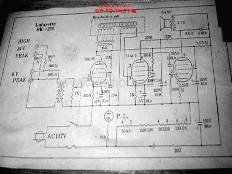 Lafayette-SK256-ra-sch 维修电路原理图.pdf_第1页