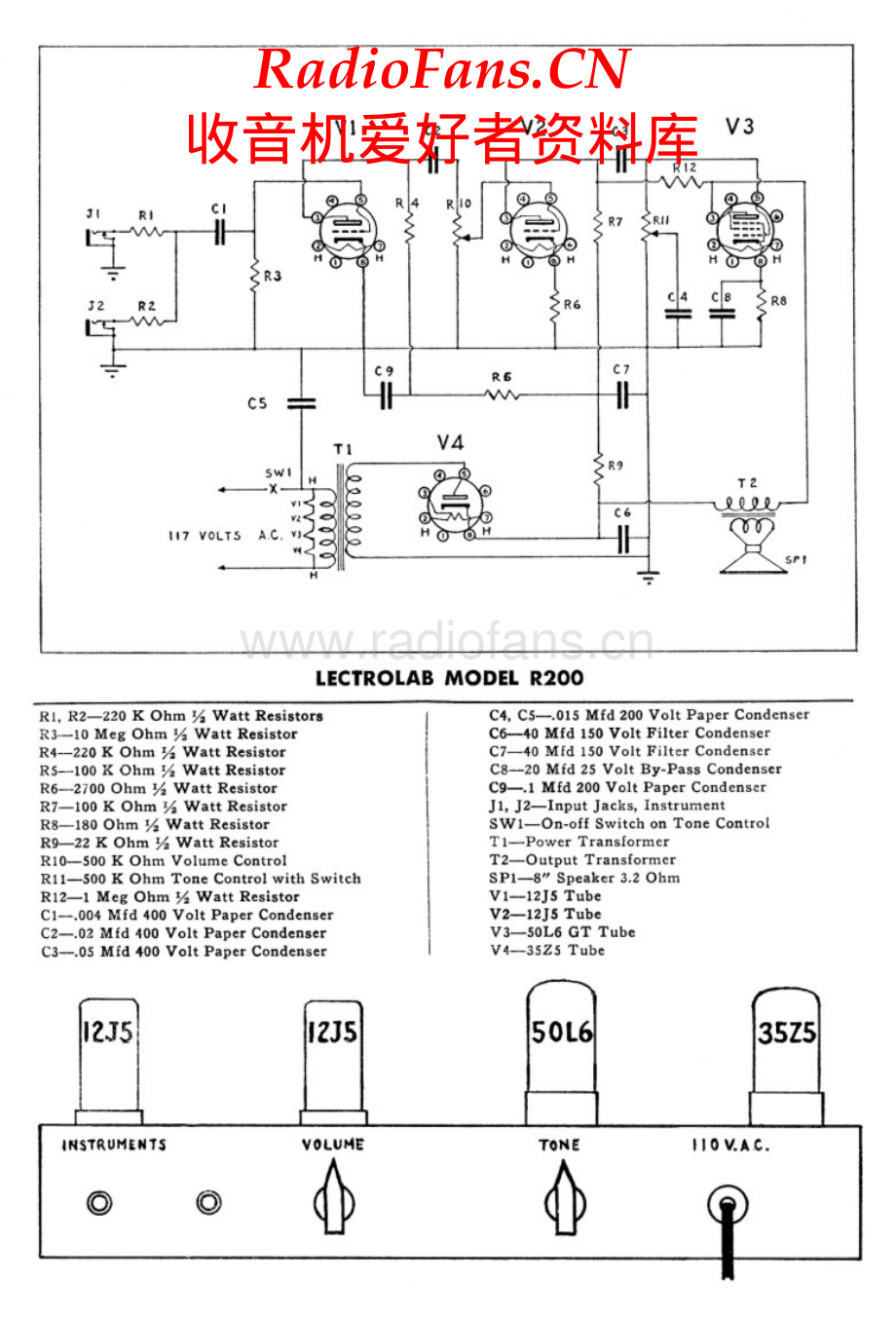 Lectrolab-R200-pwr-sch 维修电路原理图.pdf_第1页