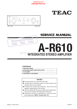Teac-AR610-int-sm 维修电路原理图.pdf