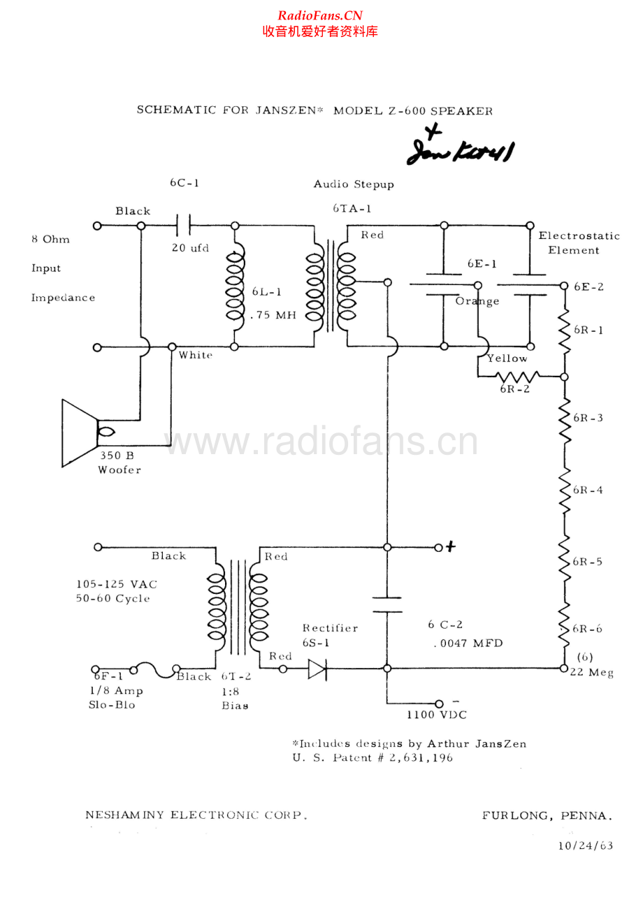 JansZen-Z600-spk-sch 维修电路原理图.pdf_第1页