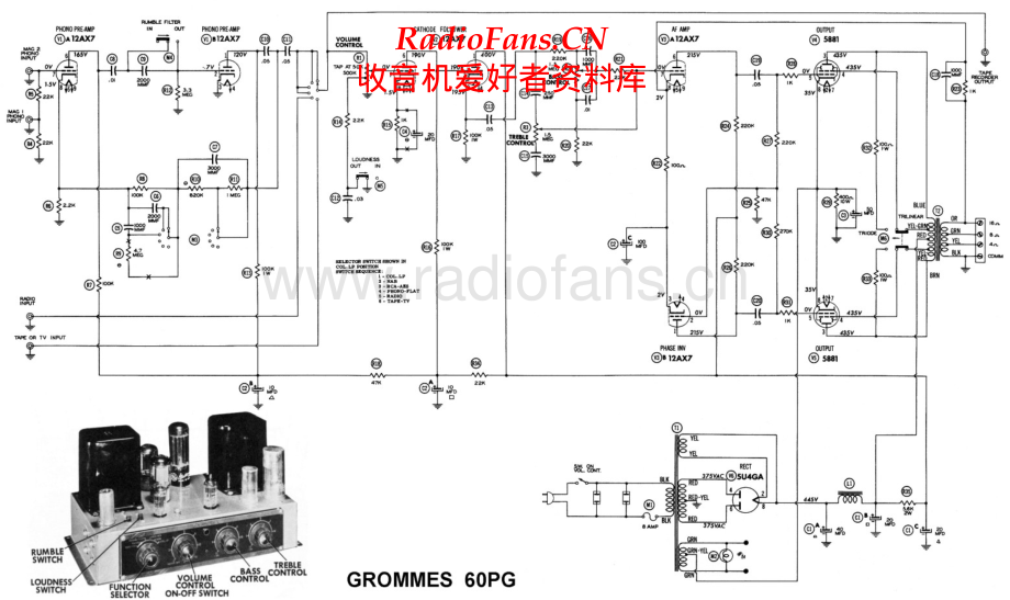 Grommes-60PG-pwr-sch维修电路原理图.pdf_第1页