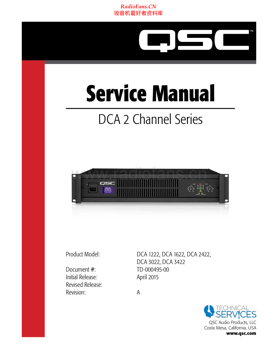 QSC-DCA1622-pwr-sm 维修电路原理图.pdf_第1页