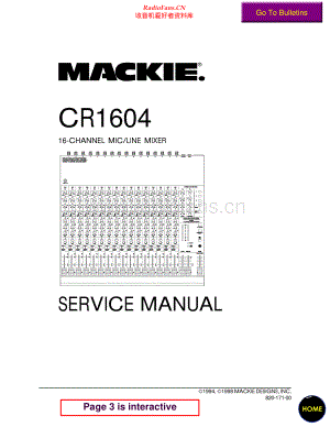 Mackie-CR1604-mix-sm 维修电路原理图.pdf