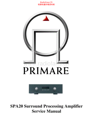 Primare-SPA20-spa-sm 维修电路原理图.pdf