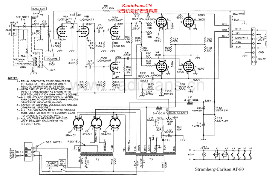 StrombergCarlson-AP80-pwr-sch1 维修电路原理图.pdf_第1页