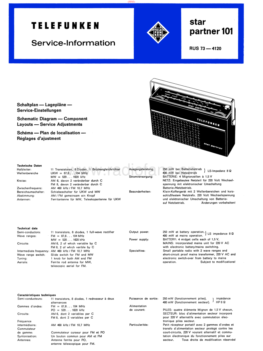 Telefunken-StarPartner101-pr-sm 维修电路原理图.pdf_第1页