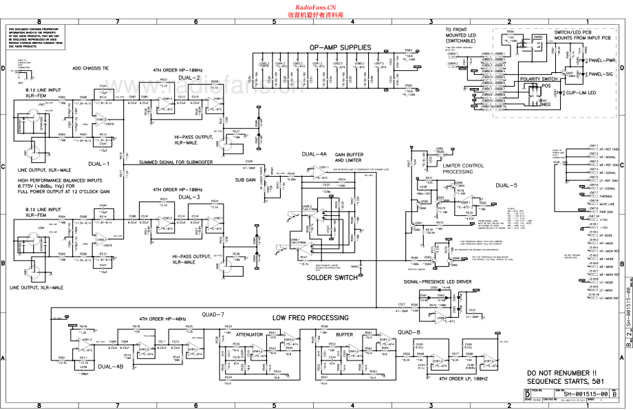QSC-HPR151w-spk-sch 维修电路原理图.pdf_第1页