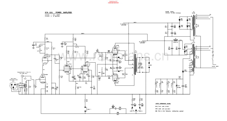 Radford-STA100-pwr-sch 维修电路原理图.pdf_第1页